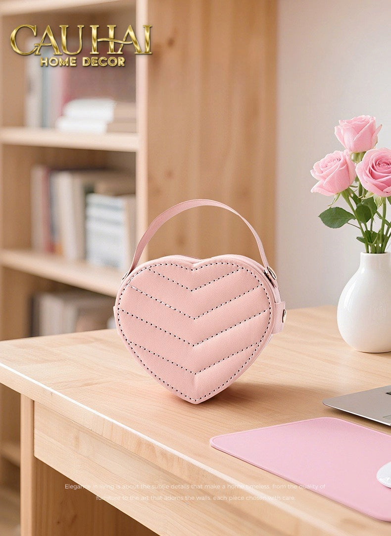 HAUTE FOLIE - HỘP TRANG SỨC MINI D'AMOUR CREAMY PEACH-CẬU HAI HOME DECOR