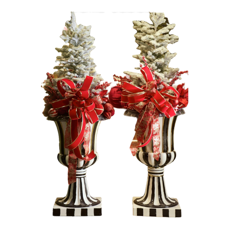 Fêtes Couture - Harlequin Rouge 170 Planters (Set of 2)