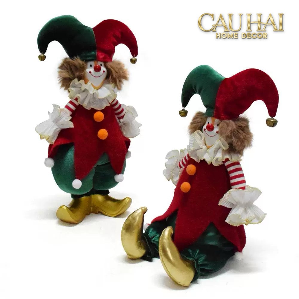 Fêtes Couture - Chú Hề Holiday Harlequin Christmas Festif Ornaments-TRANG TRÍ GIÁNG SINH-CẬU HAI HOME DECOR