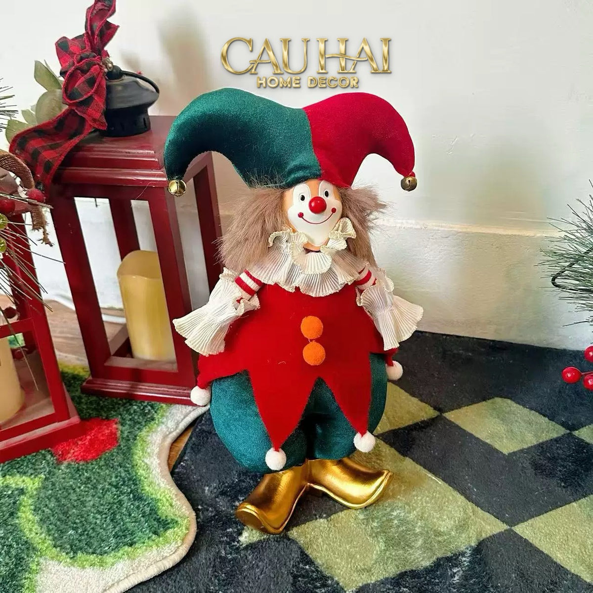 Fêtes Couture - Chú Hề Holiday Harlequin Christmas Festif Ornaments-TRANG TRÍ GIÁNG SINH-CẬU HAI HOME DECOR