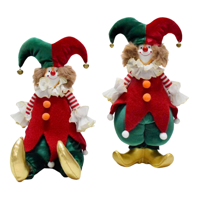 Fêtes Couture - Clown Holiday Harlequin Christmas Festive Ornaments
