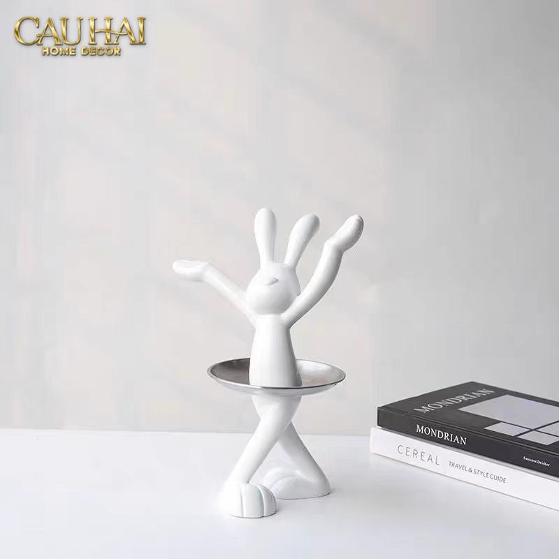 Fêtes Couture - Elysian Fw25 - Tượng Thỏ Figurine Ballerina Lapin-TƯỢNG TRANG TRÍ-CẬU HAI HOME DECOR