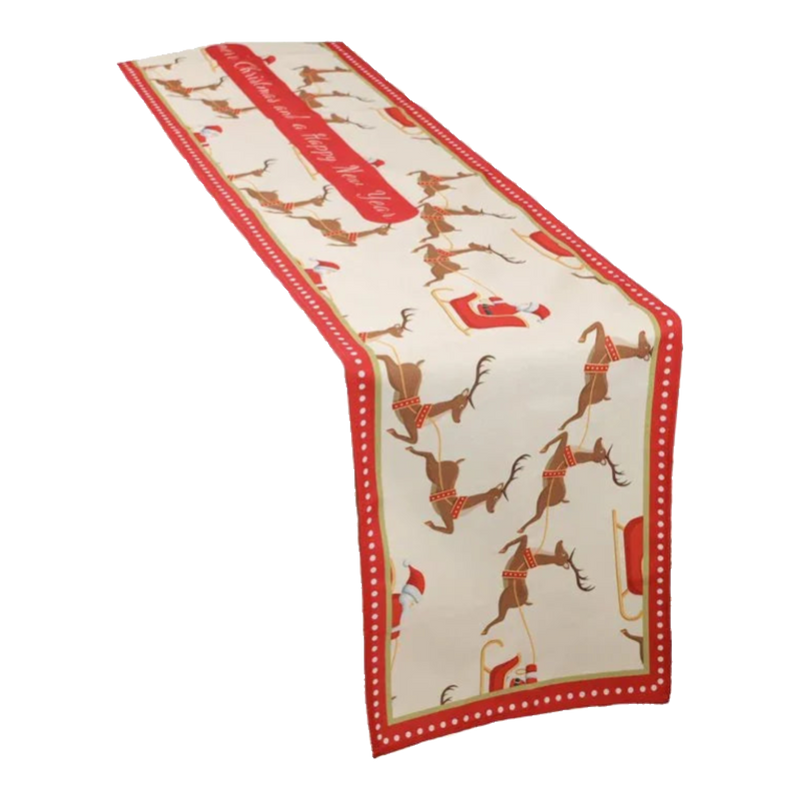 Fêtes Couture - Table Linens - Table Runner Brown Deer 40X275 Cm