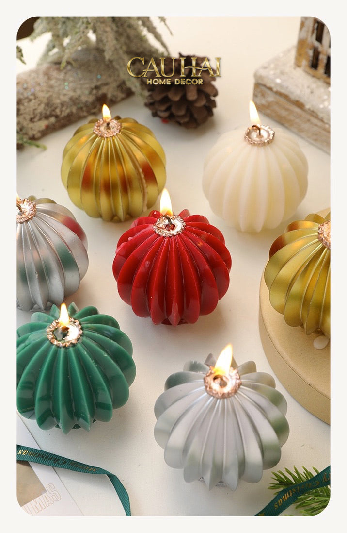 Fêtes Couture - Nến Quả Châu - Holiday Christmas Ornaments Charm Candles-NẾN TRANG TRÍ-CẬU HAI HOME DECOR