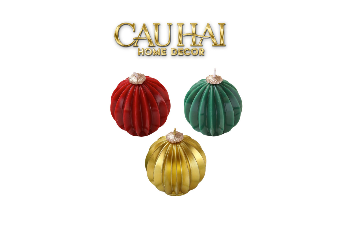 Fêtes Couture - Nến Quả Châu - Holiday Christmas Ornaments Charm Candles-NẾN TRANG TRÍ-CẬU HAI HOME DECOR