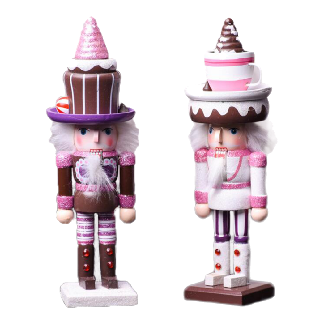 Fêtes Couture - Set 2 Tượng Nutcracker Cupcake H25