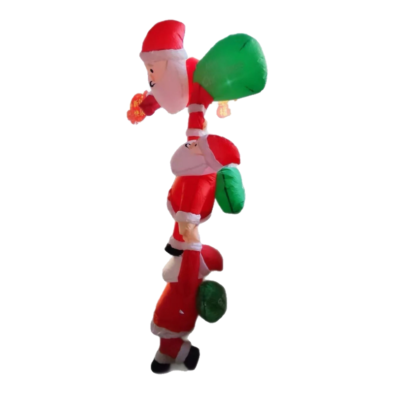 Fêtes Couture - Set 3 Triple Santa Climbing Tower