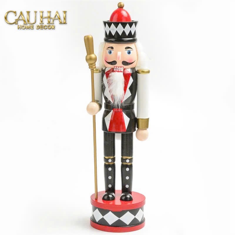 Fêtes Couture - Set 3 Tượng Nutcracker Moyenne Rouge Royal 30Cm-TƯỢNG TRANG TRÍ-CẬU HAI HOME DECOR