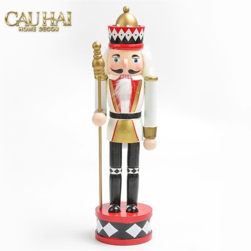 Fêtes Couture - Set 3 Tượng Nutcracker Moyenne Rouge Royal 30Cm-TƯỢNG TRANG TRÍ-CẬU HAI HOME DECOR
