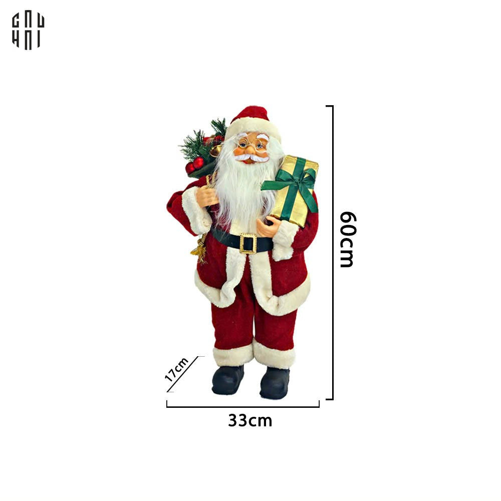 Fêtes Couture - Set 3 Tượng Santa Claus Noel-TƯỢNG TRANG TRÍ-CẬU HAI HOME DECOR