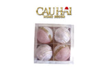 Fêtes Couture - Set Châu Sparkle Velour Christmas Ornaments - Moyenne 8.0 4Pcs-TRANG TRÍ GIÁNG SINH-CẬU HAI HOME DECOR