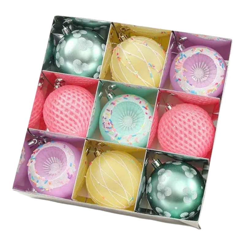 Fêtes Couture - Christmas Decoration Set - Macaron Balls Ornaments