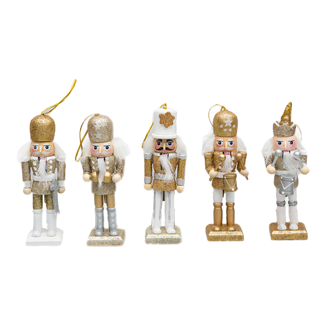 Fêtes Couture - Tượng Nutcracker 5Pcs - Gold