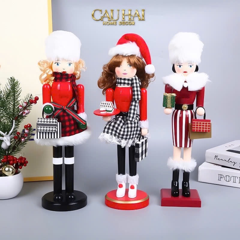Fêtes Couture - Tượng Nutcracker La Dame D’Hiver Atélier-TƯỢNG TRANG TRÍ-CẬU HAI HOME DECOR