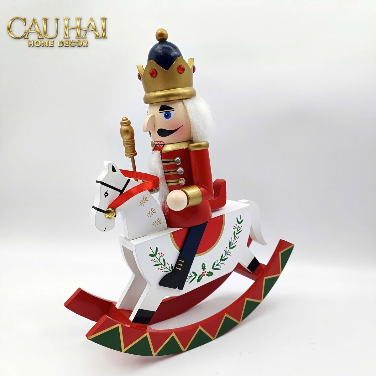 Fêtes Couture - Tượng Nutcracker Royal Cavalier H25-TƯỢNG TRANG TRÍ-CẬU HAI HOME DECOR