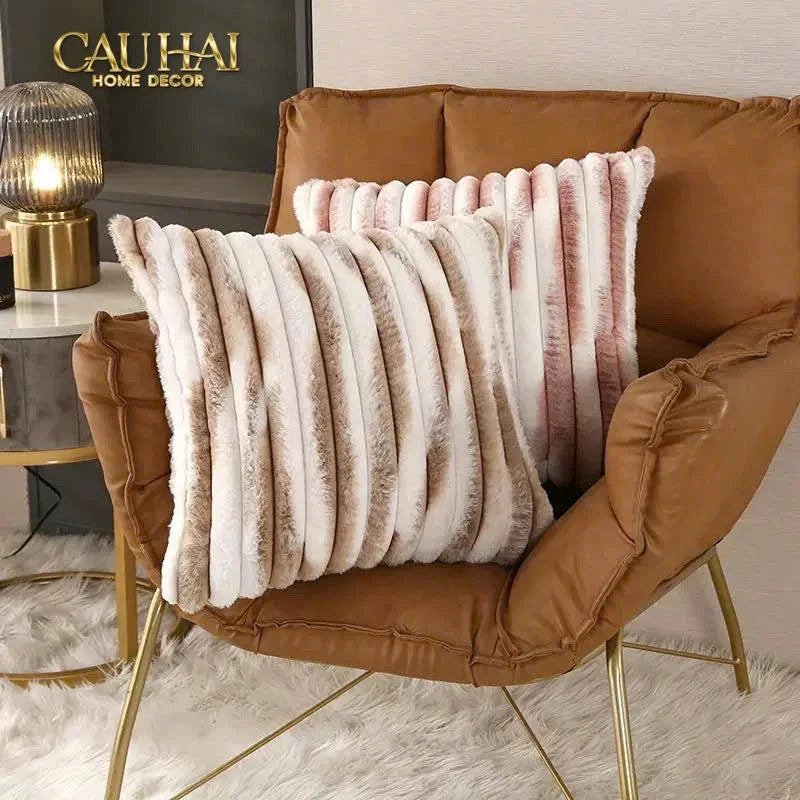 Fêtes Couture - Vỏ Gối Lông Atélier Lux Fur Lapin Spéciale Collection-CẬU HAI HOME DECOR