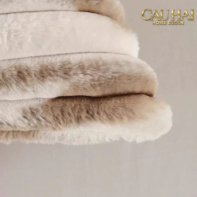 Fêtes Couture - Vỏ Gối Lông Atélier Lux Fur Lapin Spéciale Collection-CẬU HAI HOME DECOR