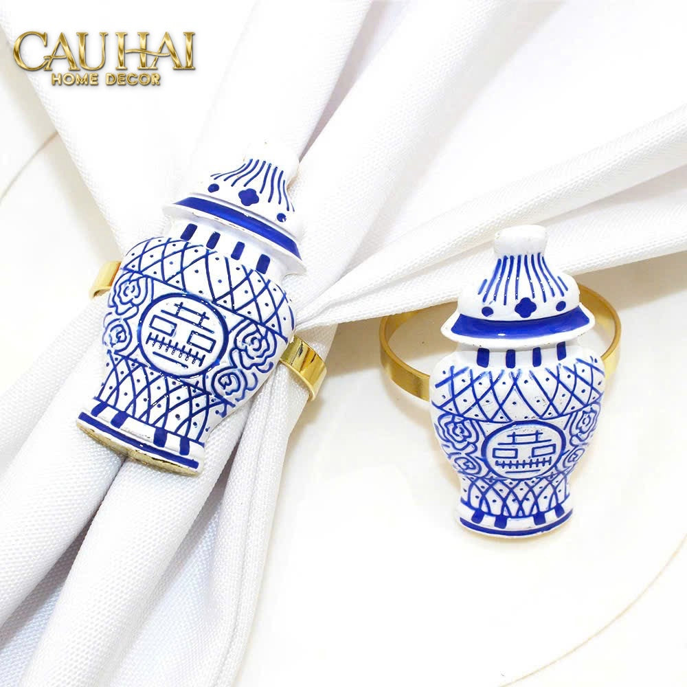 Fêtes Couture - Vòng Khăn Ăn - Napkin Ring Indochine Porcelain Revival-VÒNG KHĂN ĂN-CẬU HAI HOME DECOR
