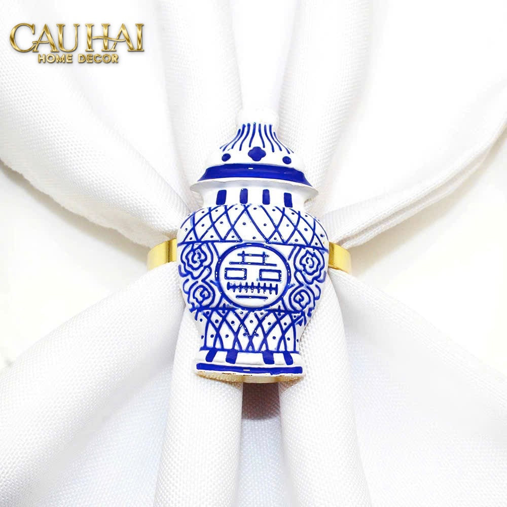 Fêtes Couture - Vòng Khăn Ăn - Napkin Ring Indochine Porcelain Revival-VÒNG KHĂN ĂN-CẬU HAI HOME DECOR