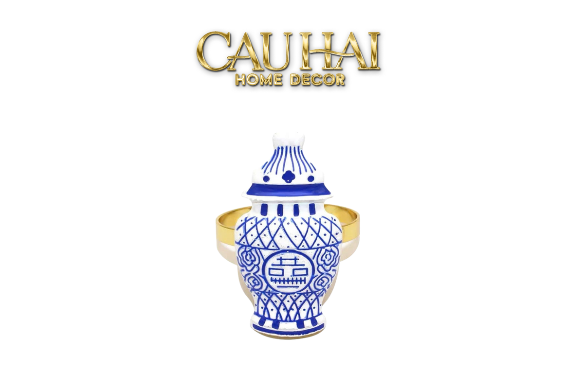 Fêtes Couture - Vòng Khăn Ăn - Napkin Ring Indochine Porcelain Revival-VÒNG KHĂN ĂN-CẬU HAI HOME DECOR