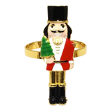 Fêtes Couture - Vòng Khăn Ăn - Napkin Ring Nutcracker Mistletoe-VÒNG KHĂN ĂN-Đối tác tại Trung Quốc theo từng đơn đặt hàng-CẬU HAI HOME DECOR