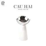 FRUIT BOWL SKYBORN SILVER-CẬU HAI HOME DECOR