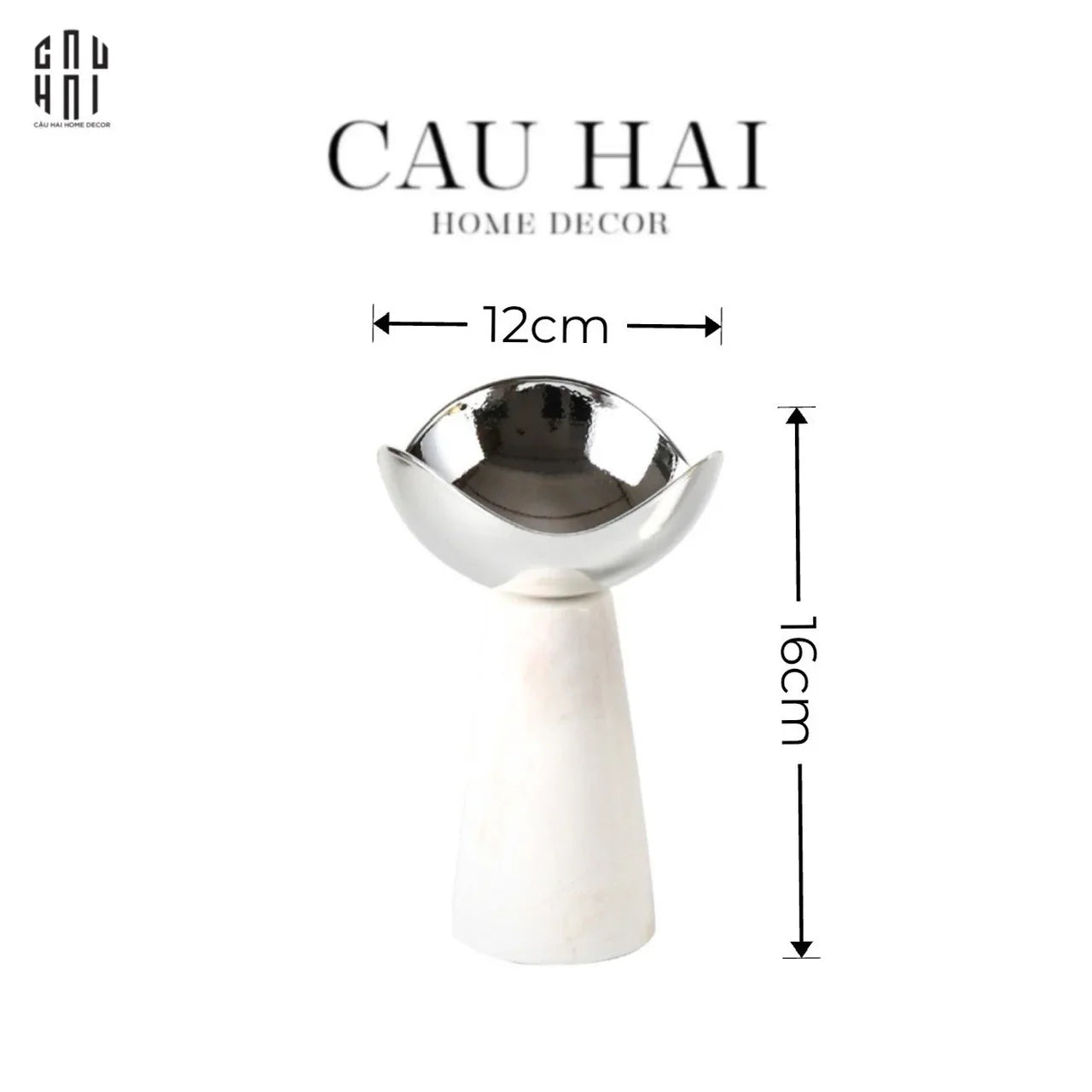 FRUIT BOWL SKYBORN SILVER-CẬU HAI HOME DECOR