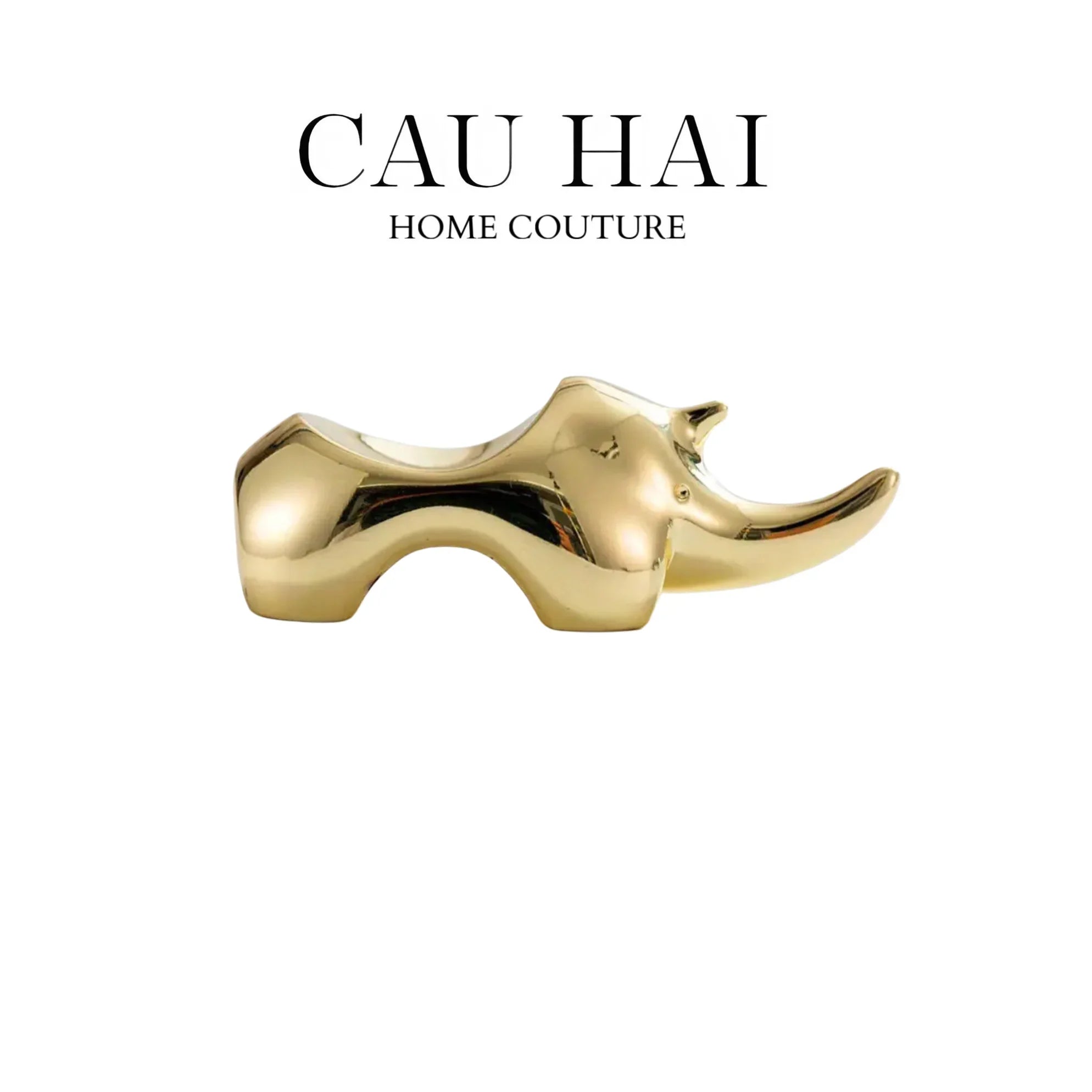 GÁC ĐŨA - CHOPSTICK REST RHINO-CẬU HAI HOME DECOR
