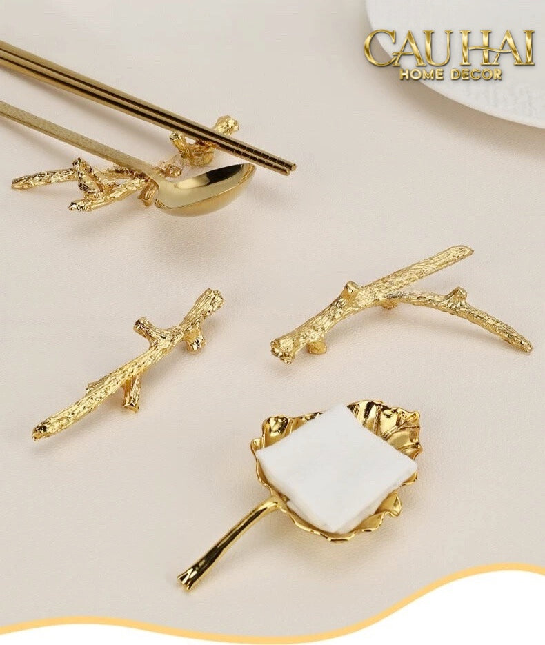 Gác Đũa Golden Branch Premium Chopstick Rack - CẬU HAI HOME DECOR