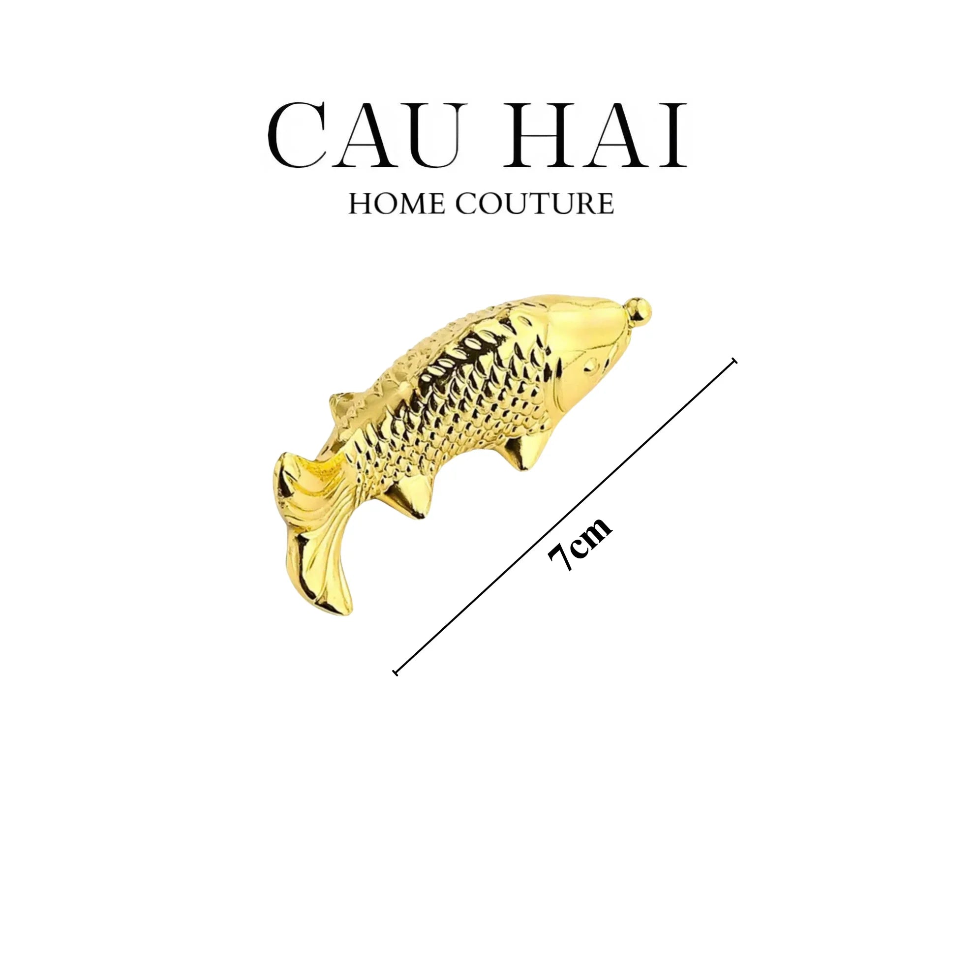 Gác Đũa - Stainless Steel Chopstick Rest Gold Fish-CẬU HAI HOME DECOR