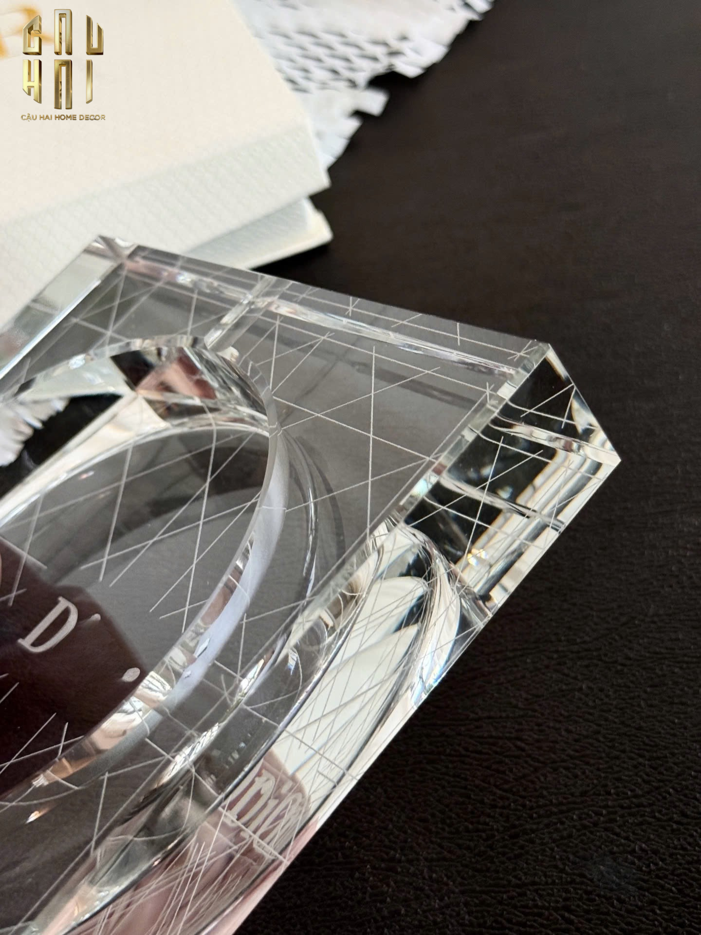 GẠT TÀN CRYSTAL D.O FULL BOX SIZE 18-CẬU HAI HOME DECOR