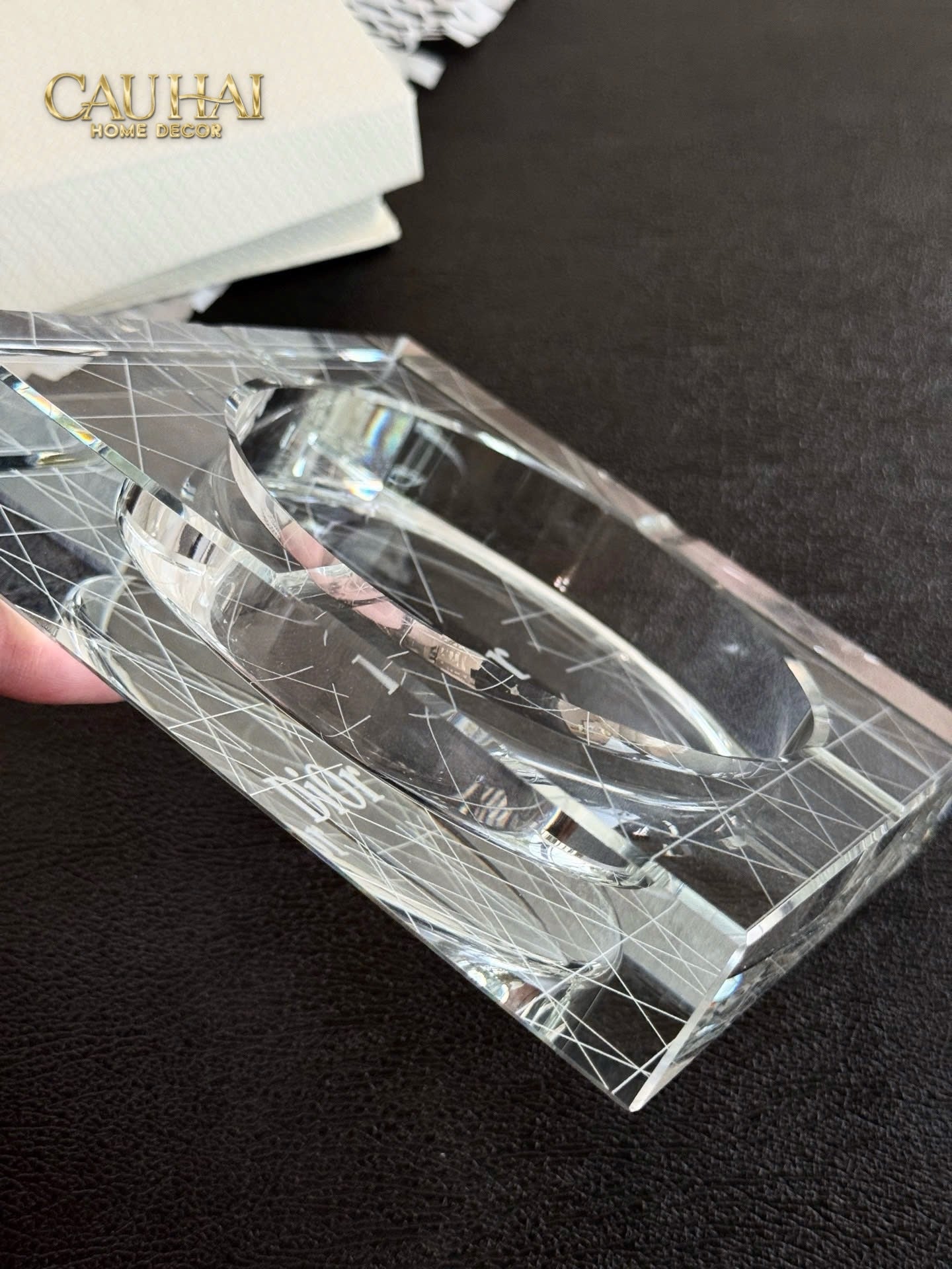 GẠT TÀN CRYSTAL D.O FULL BOX SIZE 18-CẬU HAI HOME DECOR