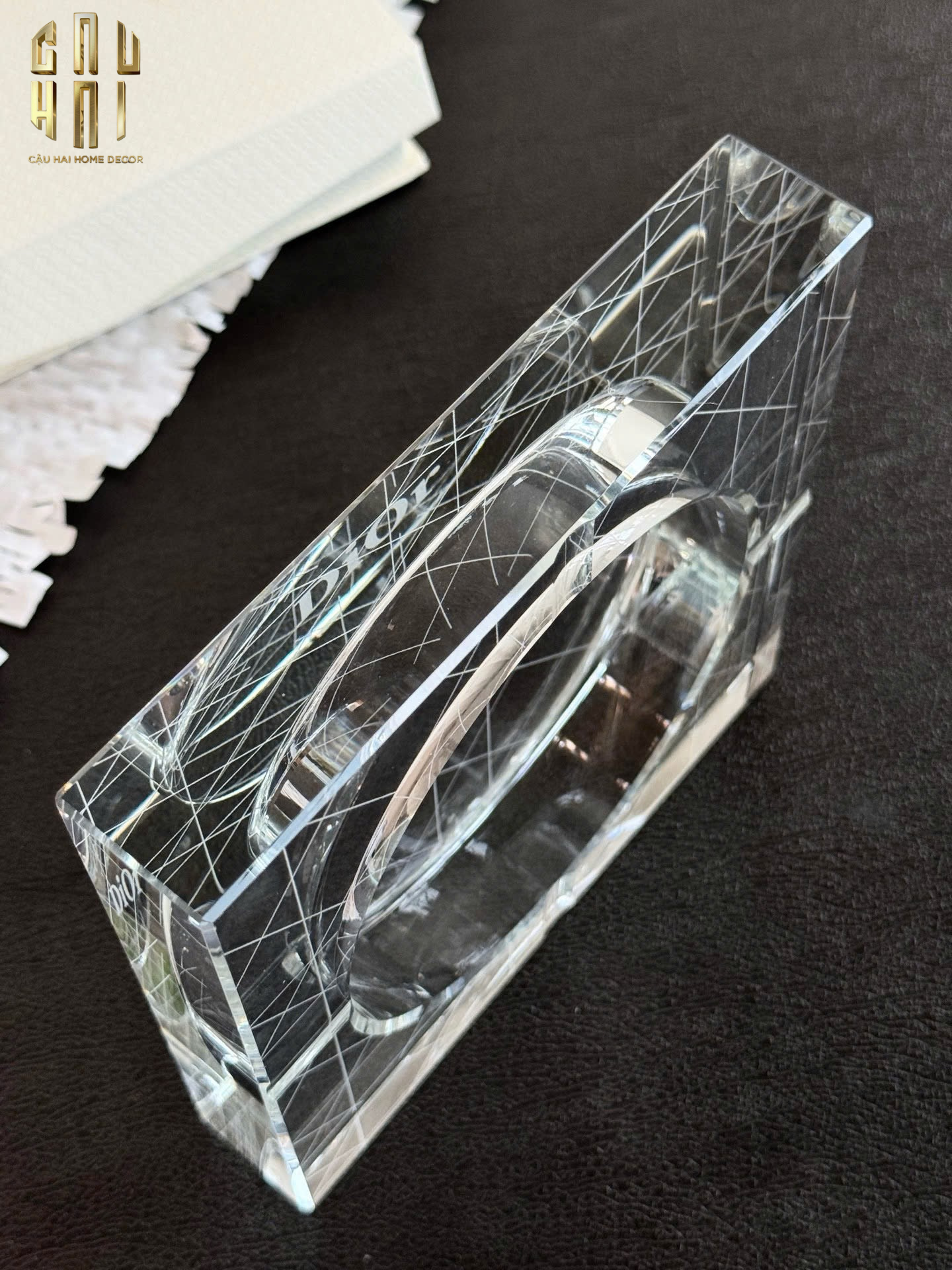 GẠT TÀN CRYSTAL D.O FULL BOX SIZE 18-CẬU HAI HOME DECOR