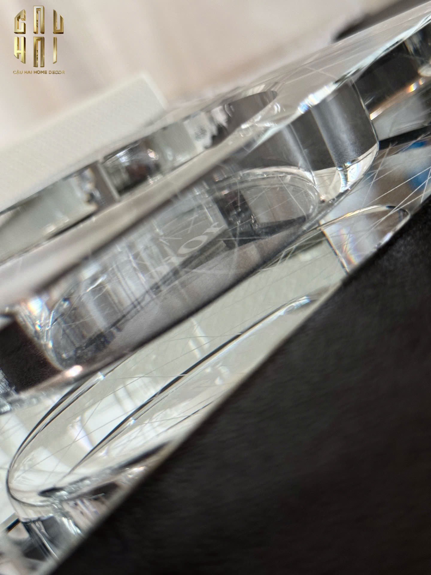 GẠT TÀN CRYSTAL D.O FULL BOX SIZE 18-CẬU HAI HOME DECOR