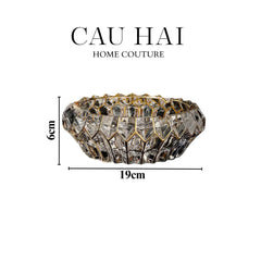 Gạt Tàn Crystal Regal Ashtray-CẬU HAI HOME DECOR
