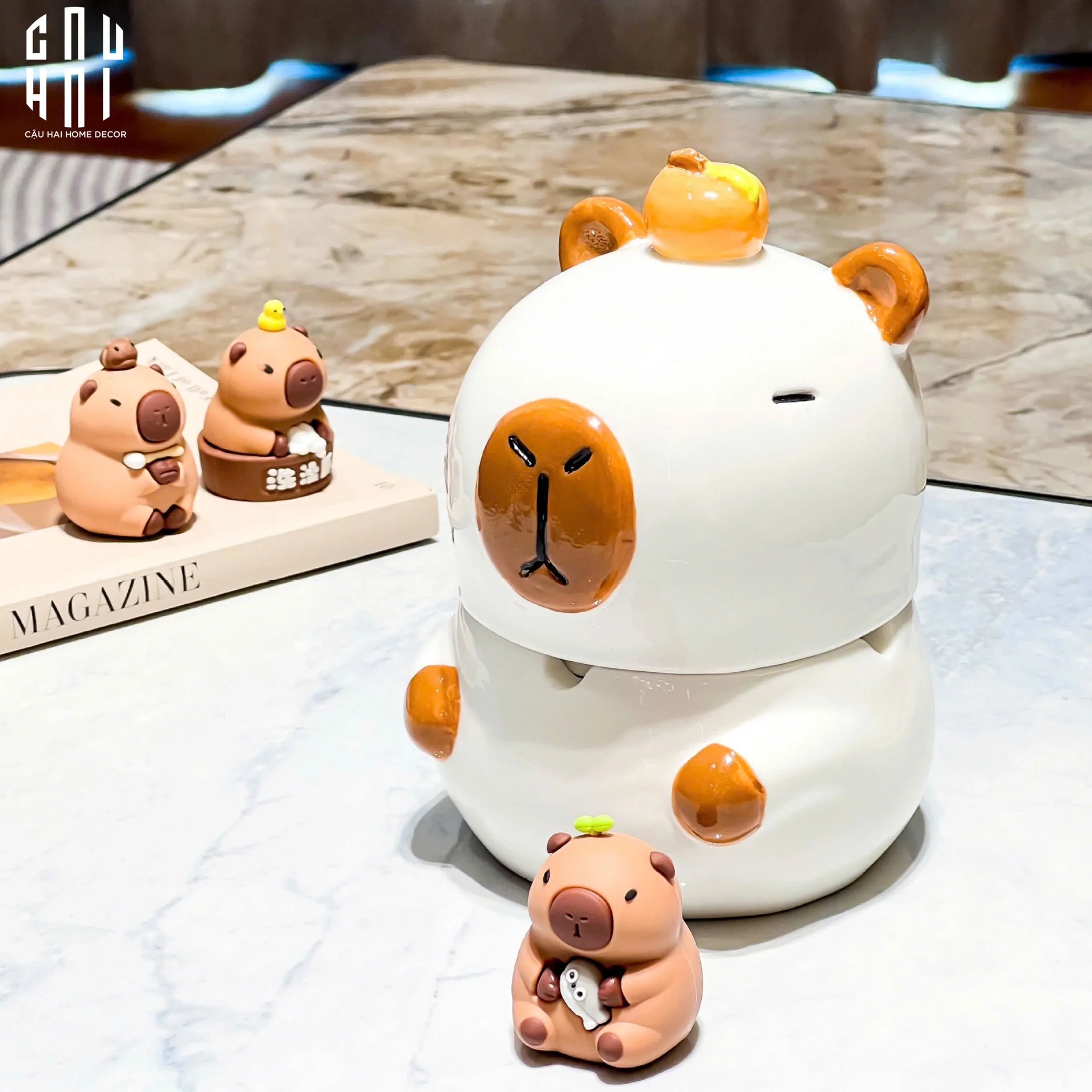 GẠT TÀN CUTIE CABYBARA-CẬU HAI HOME DECOR