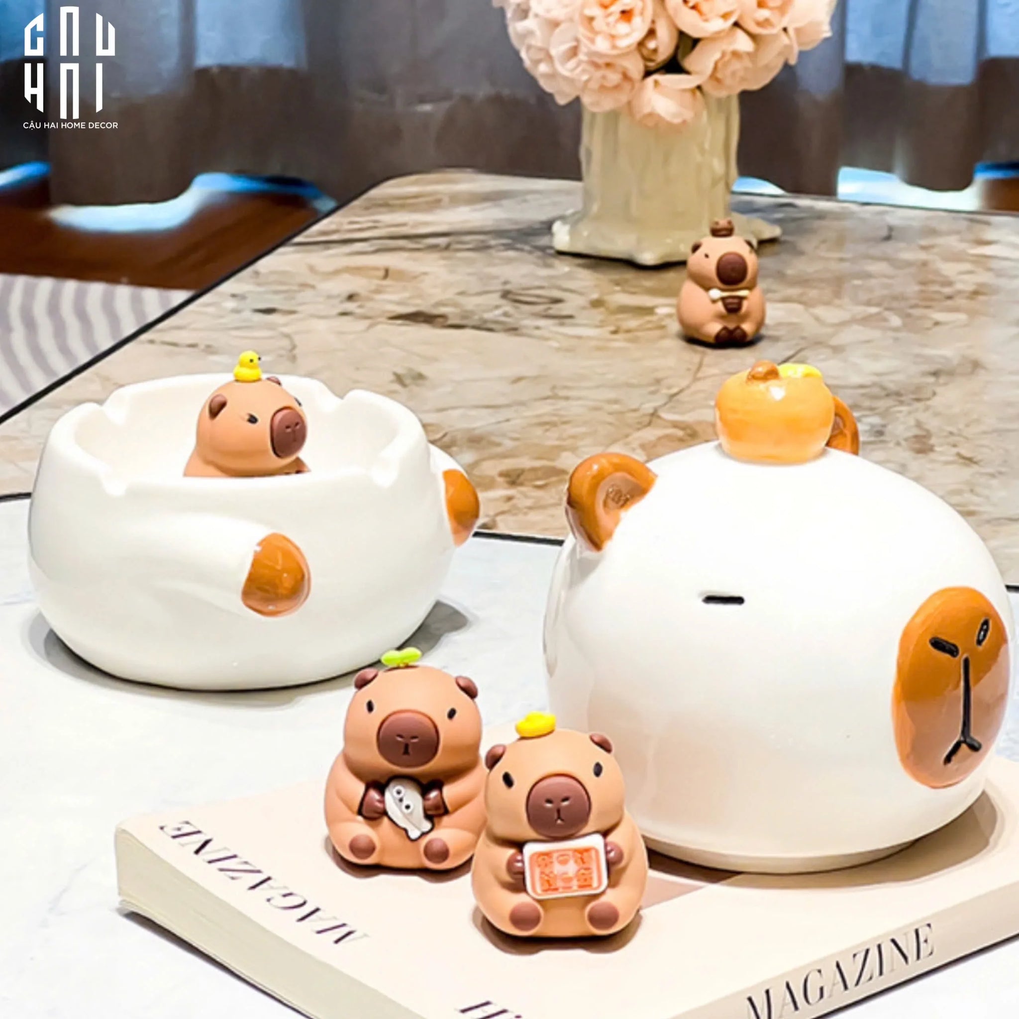 GẠT TÀN CUTIE CABYBARA-CẬU HAI HOME DECOR