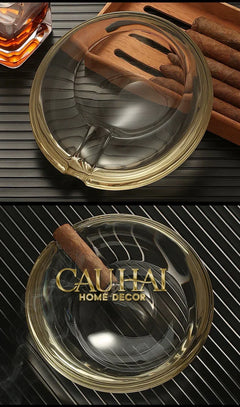 Gạt Tàn Pha Lê Astral Helion-O Saturn Cristalleries Ashtray 18-CẬU HAI HOME DECOR