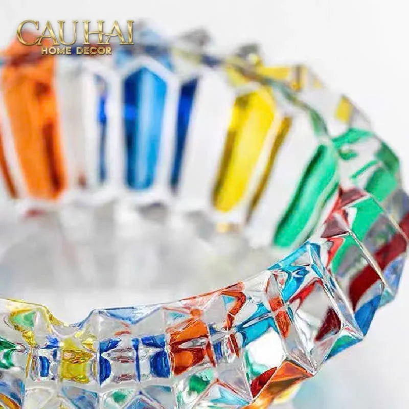 Gạt Tàn Pha Lê Cendrier Multicolor-CẬU HAI HOME DECOR