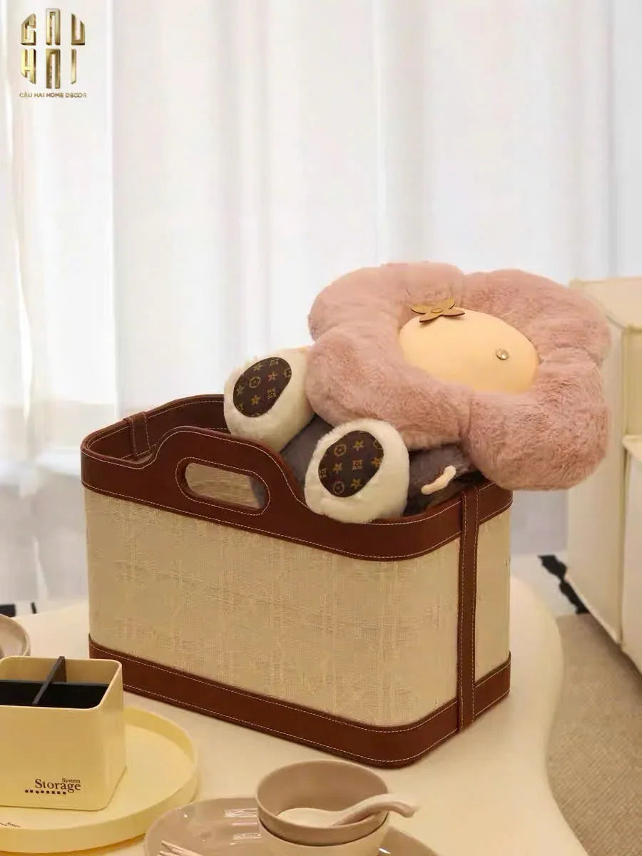 GẤU BÔNG VIVIENNE PINK PASTEL LOUIS.V SIZE 37-CẬU HAI HOME DECOR