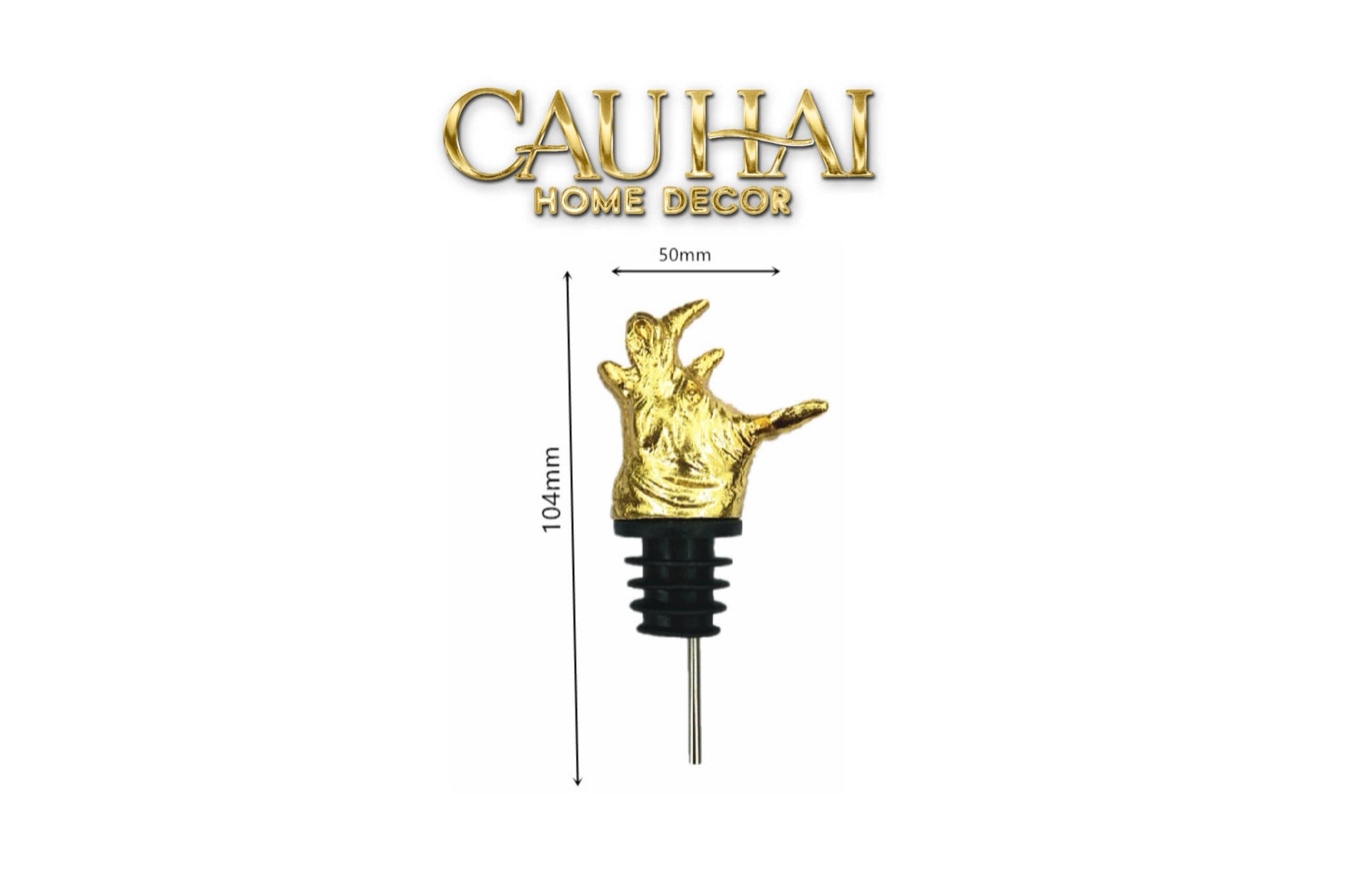 VÒI RÓT - GOLDEN RHINO POURER SPOUT & BOX-CẬU HAI HOME DECOR
