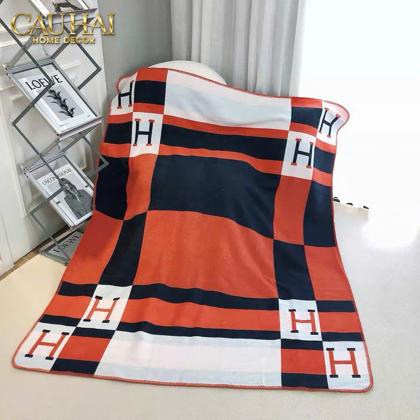 CHĂN SOFA NOIR-O HELIOS VELVET BLANKET-CẬU HAI HOME DECOR