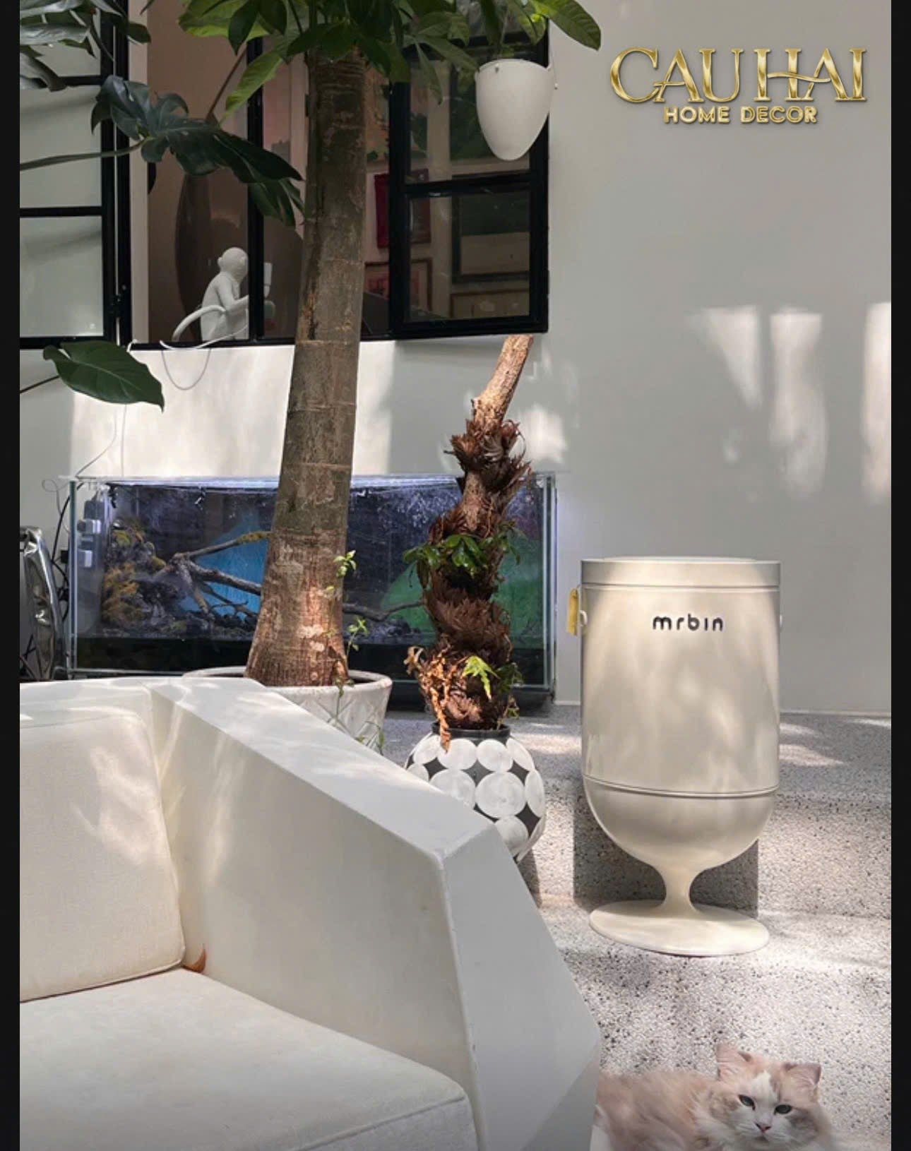 HOME COUTURE - THÙNG RÁC PREMIUM AUTOMATIC OPAL CHALICE BIN 20L-CẬU HAI HOME DECOR