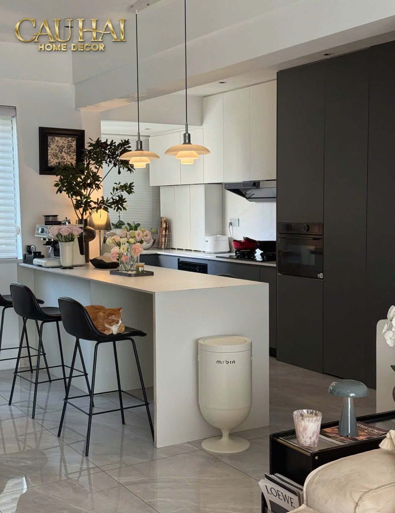 HOME COUTURE - THÙNG RÁC PREMIUM AUTOMATIC OPAL CHALICE BIN 20L-CẬU HAI HOME DECOR