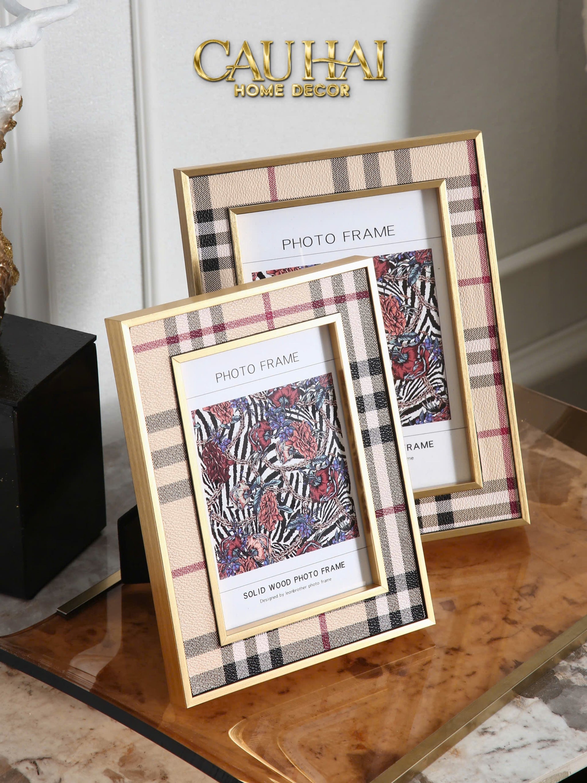 HOME COUTURE - SET KHUNG  ẢNH VINTAGE CHECK HERITAGE