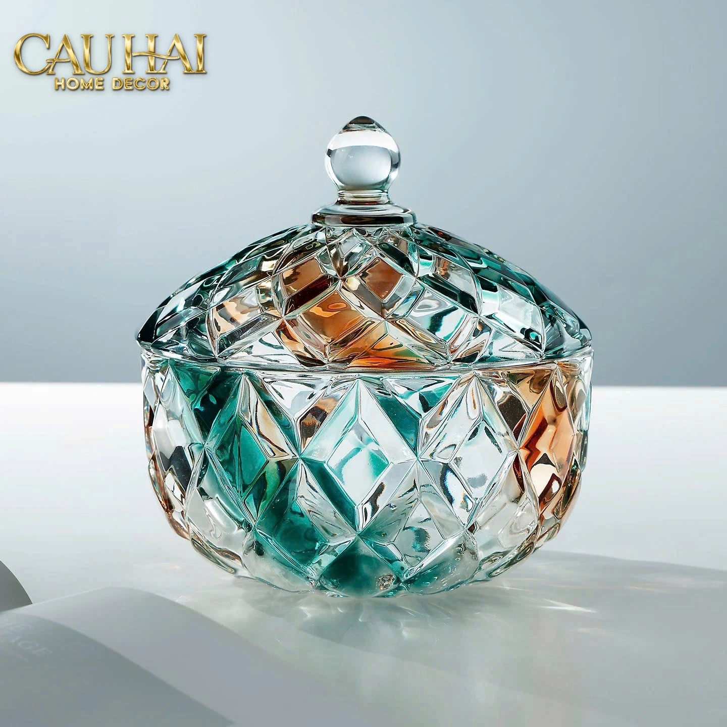 LỌ KẸO ARC-EN-CIEL  DIAMOND FACETTÉ  BONBONNIÈRE