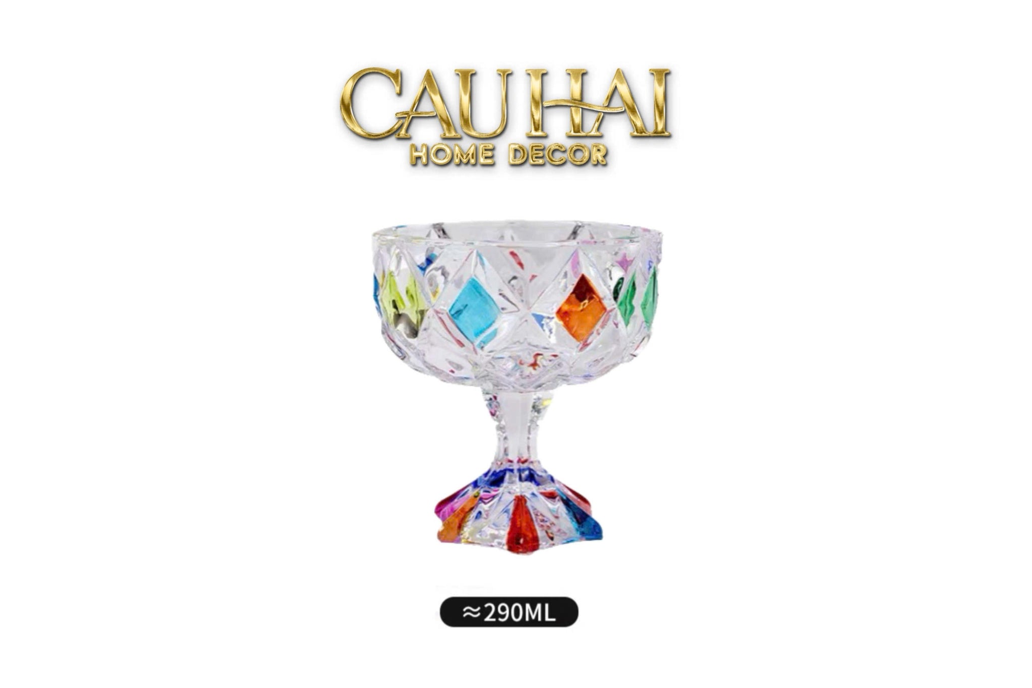 LY THUỶ TINH COUPE DESSERT ARC-EN-CIEL ÉTOILE