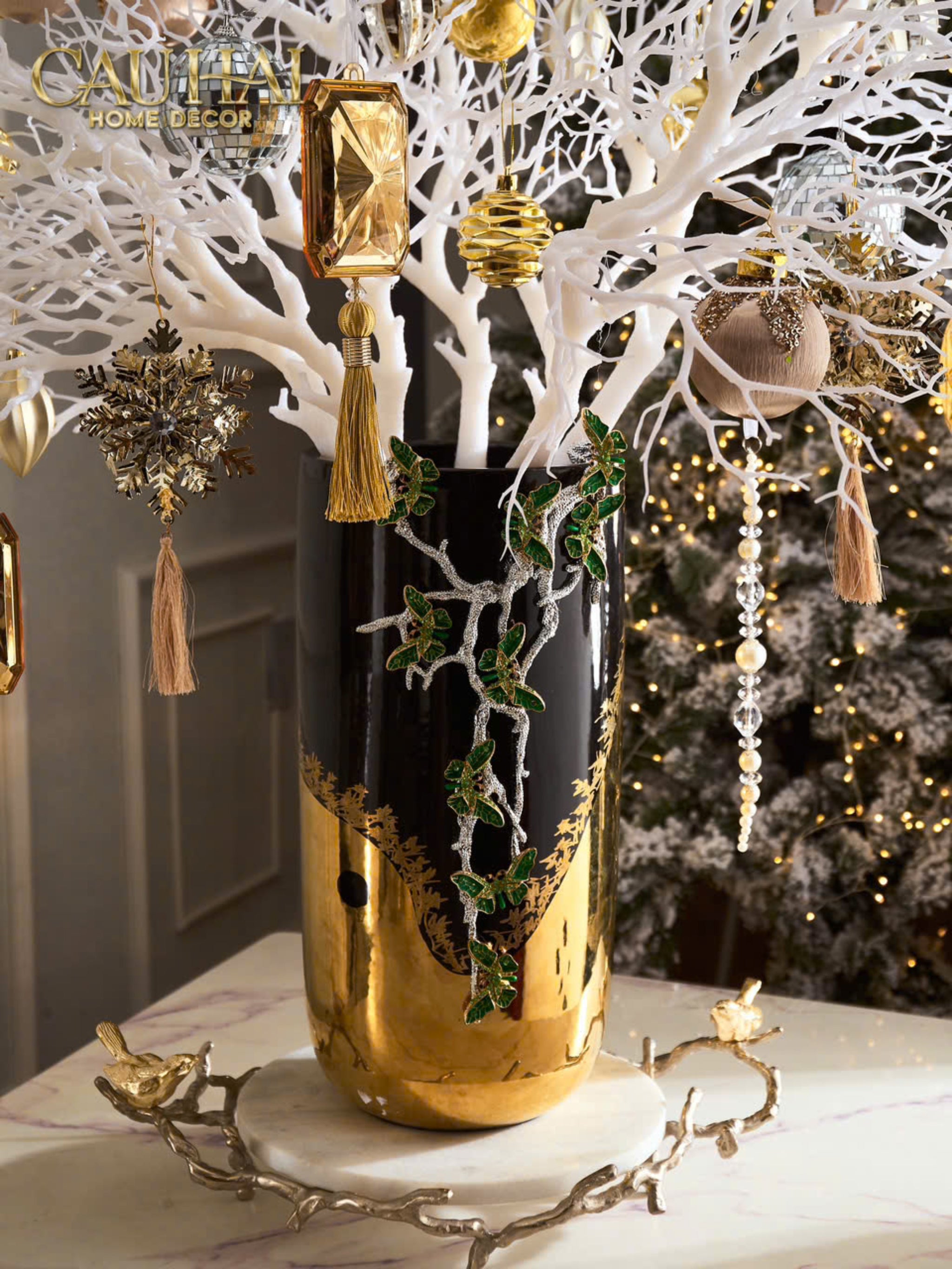 HOME COUTURE - BÌNH HOA ĐÁ QUÝ ALLURE OPULANCE VASE  "THE HABSBURG TREASURE" H43