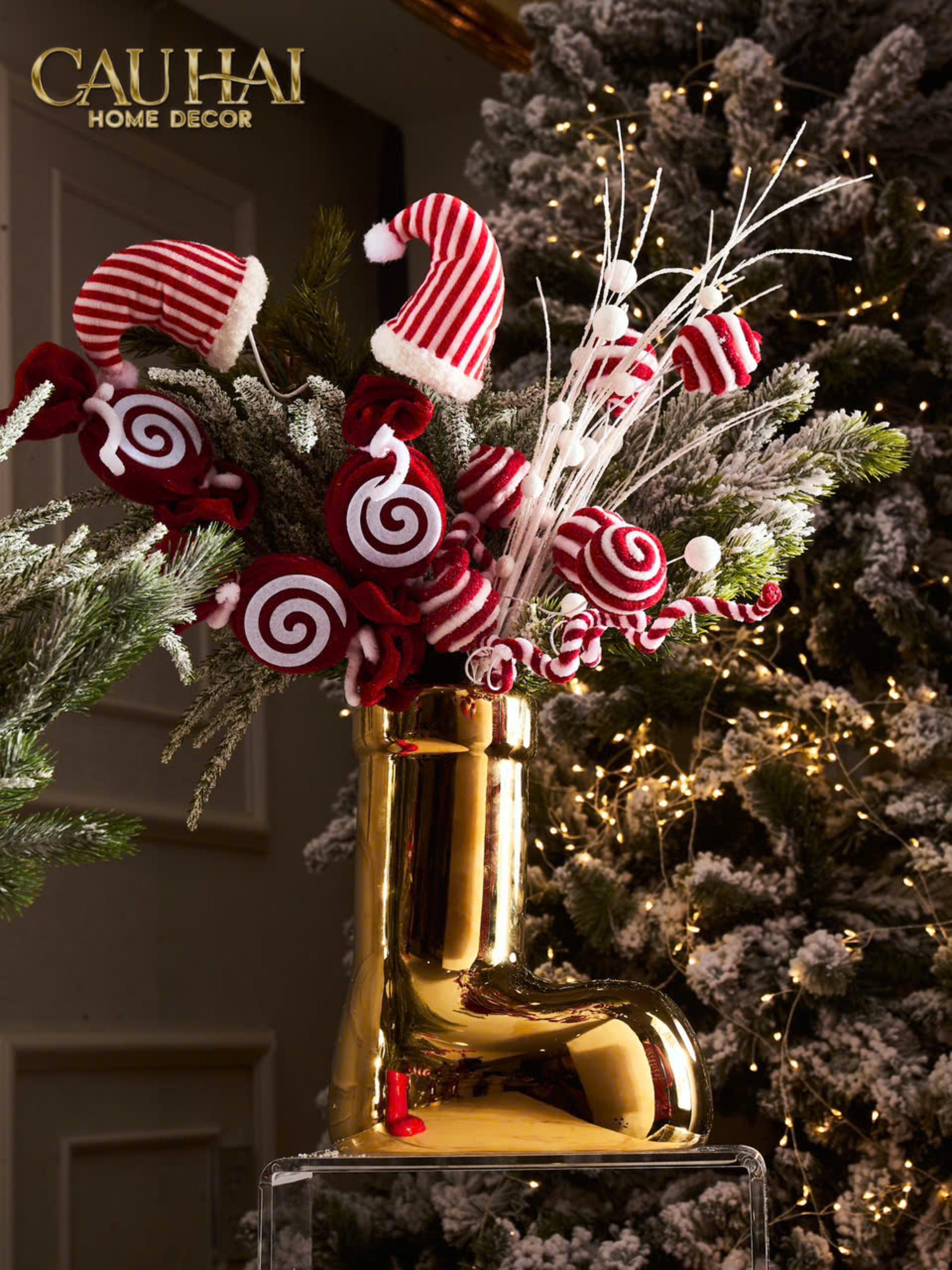 BÌNH HOA GOLD CHORME BOOT