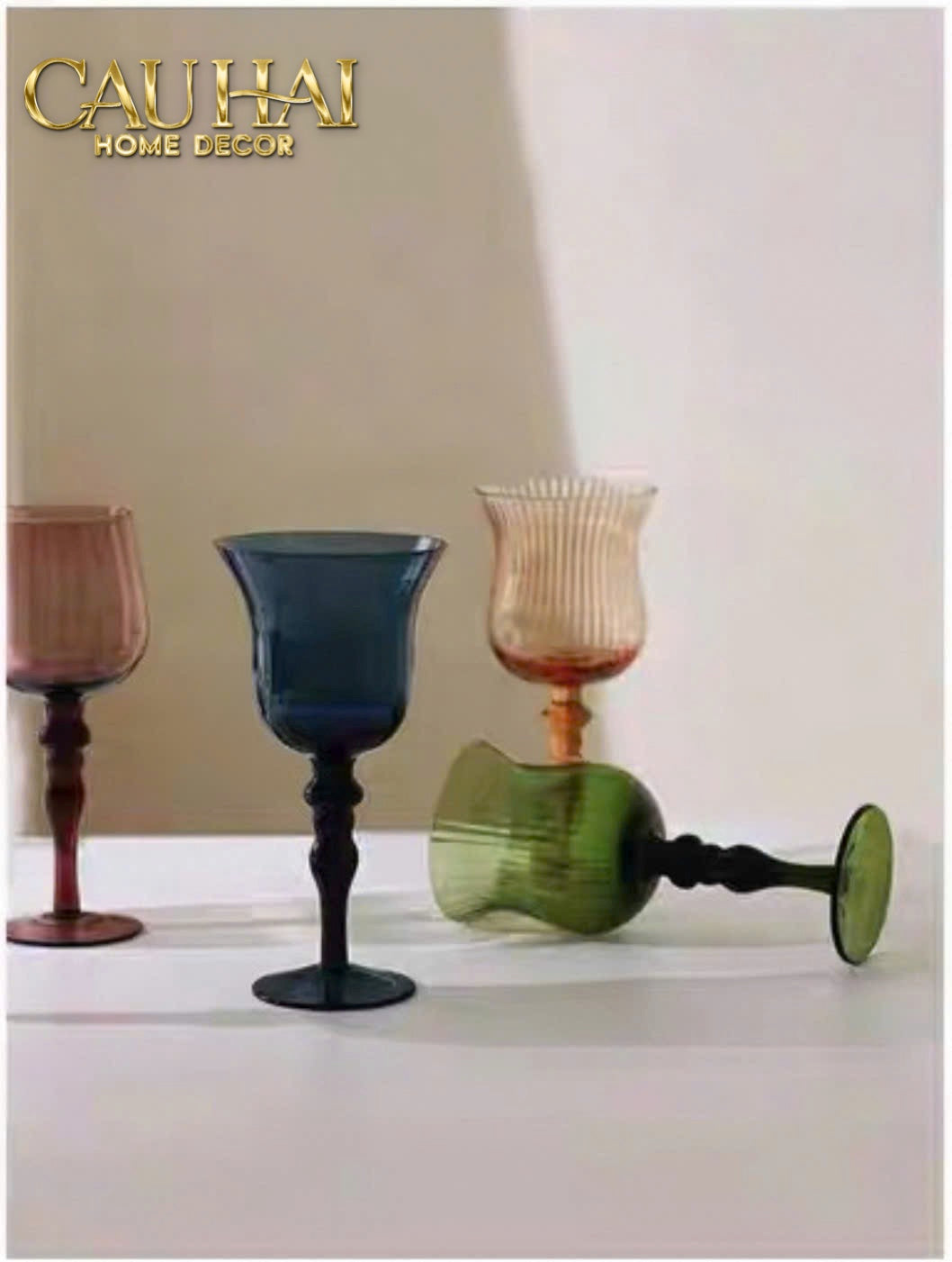 Set 2 Ly Oceania Alantian 320Ml Vino Rosso Glasses-CẬU HAI HOME DECOR